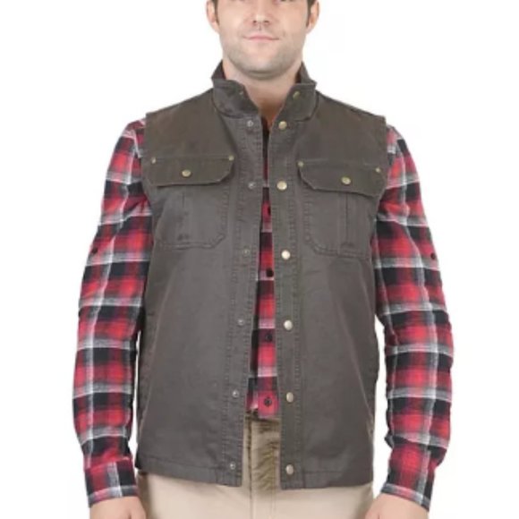 flannel lined vest
